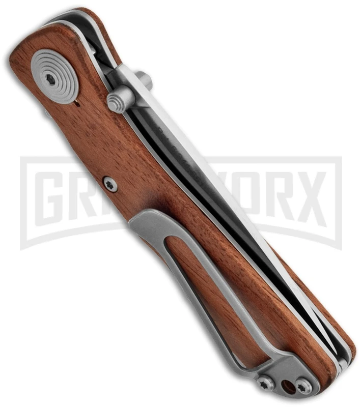 SOG Knives Twitch II Rosewood Spring Assist Knife - Satin Plain 2 SOG Knives Twitch II Rosewood Spring Assist Knife - Satin Plain - Image 2