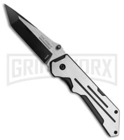 Tac-Force Evolution Frontrunner Gray Spring Assisted Knife - Two-Tone Plain