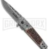 Tac-Force Jigged Bone Damascus Spring Assisted Knife - Damascus Plain -Kershaw Sale Store tac force jigged bone damascus TF 704BN BP 18547 er large
