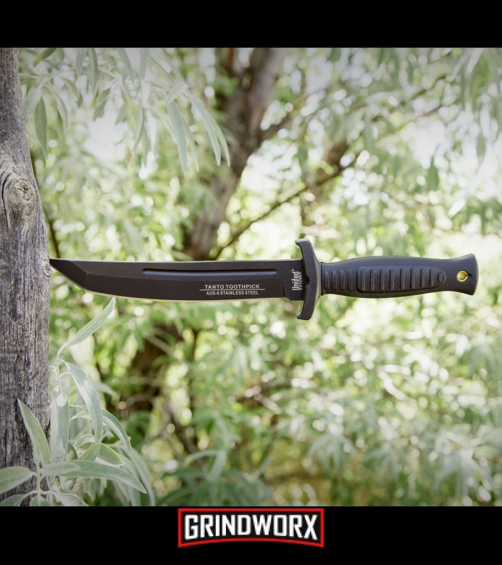 United Cutlery Black Combat Commander Tanto Knife - Black Plain 3 United Cutlery Black Combat Commander Tanto Knife - Black Plain - Image 3