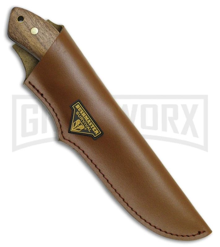 United Cutlery Bushmaster Primitive Brown Wood Fixed Blade Knife - Two-Tone 2 United Cutlery Bushmaster Primitive Brown Wood Fixed Blade Knife - Two-Tone - Image 2