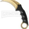 United Cutlery Honshu Ninja Karambit Knife - Gold Plain -Kershaw Sale Store united cutlery honshu kerambit uc3131 cm large