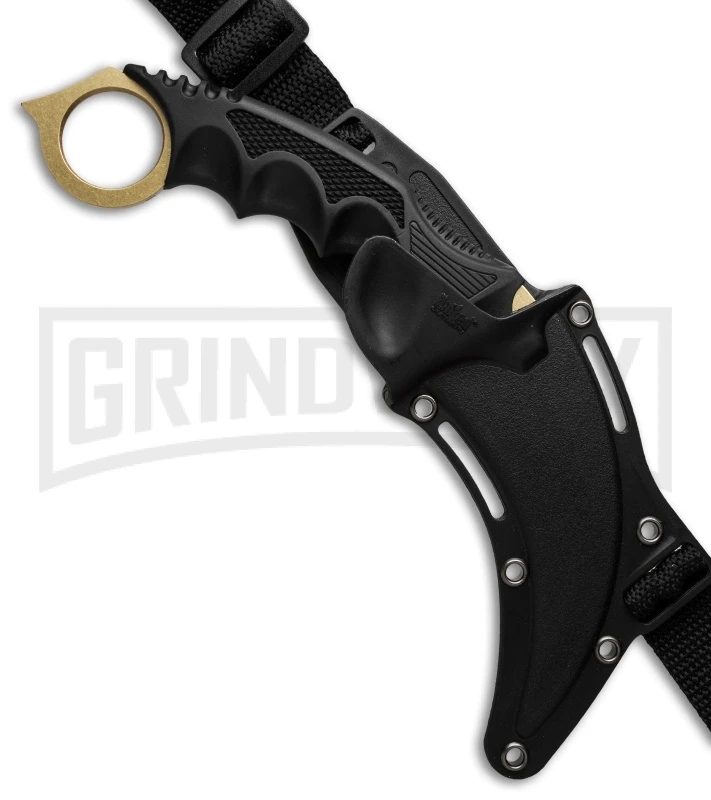 United Cutlery Honshu Ninja Karambit Knife - Gold Plain 2 United Cutlery Honshu Ninja Karambit Knife - Gold Plain - Image 2