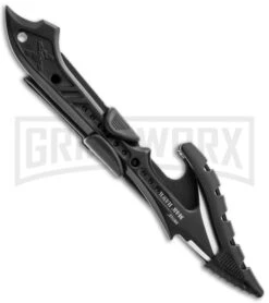 United Cutlery M48 Hawk Harpoon Fixed Blade Knife - Satin Plain -Kershaw Sale Store united cutlery m48 hawk harpoon uc2971 black sheath large