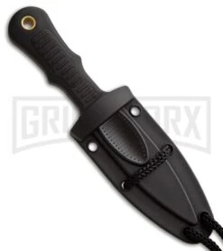 United Cutlery Sub Commander Black Mini Boot Knife - Black Plain -Kershaw Sale Store united cutlery sub commander fixed serrated black uc2724 large