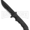 US Army Valor Black Fixed Blade Knife W/ Sheath - Black Serr -Kershaw Sale Store us army valor black sheah black serr BP 28693 jr large